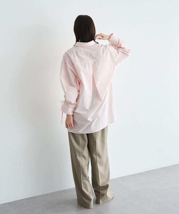 YECCA VECCA イージーケアドロストシャツ Stripe