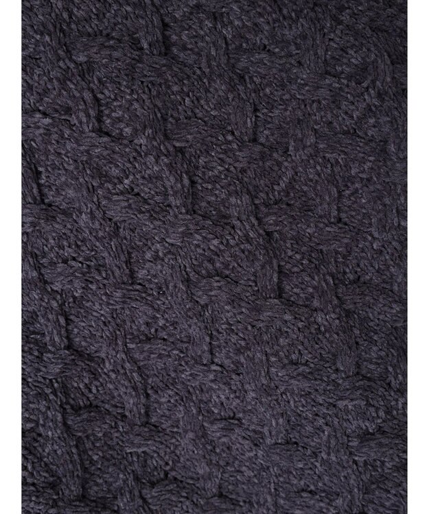 CRAFT STANDARD BOUTIQUE 洗えるモールケーブルニットチュニック Purple