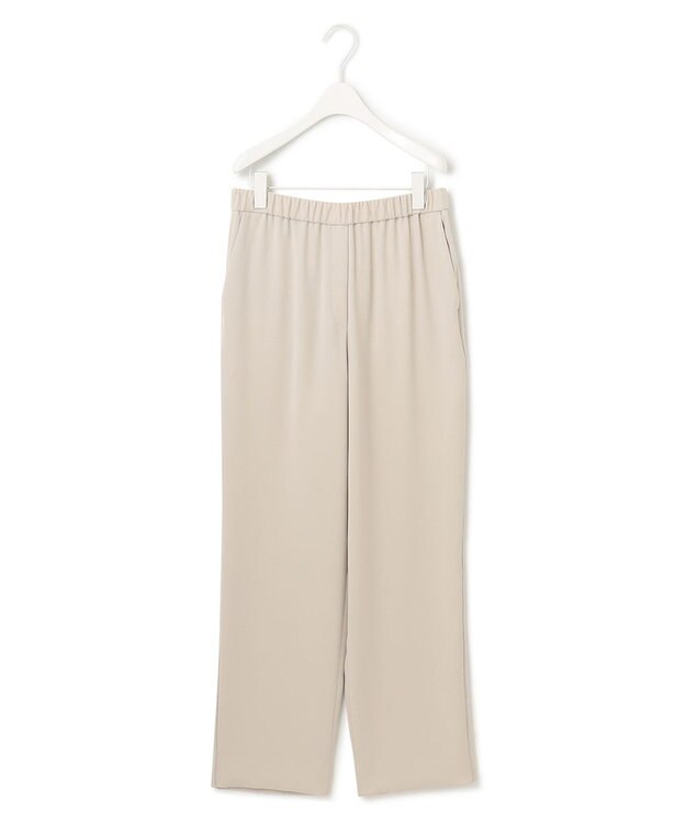 ICB L 【WEB限定カラーあり・洗える】 ライトダブルクロス ストレートパンツ トープ系