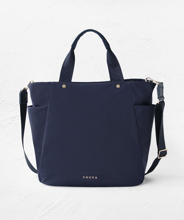 TOCCA 【撥水・A4サイズ対応】ALINE NYLONTOTE M  ナイロントートバッグ ネイビー系