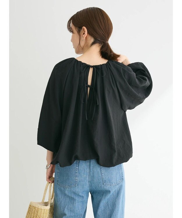 Green Parks ・ELENCARE DUE バルーンブラウス Black