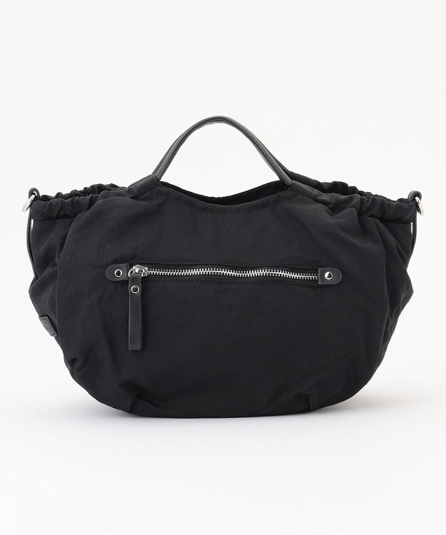 LA BAGAGERIE 【MONICA】サイドギャザー2WAYトートバッグ Sサイズ ブラック