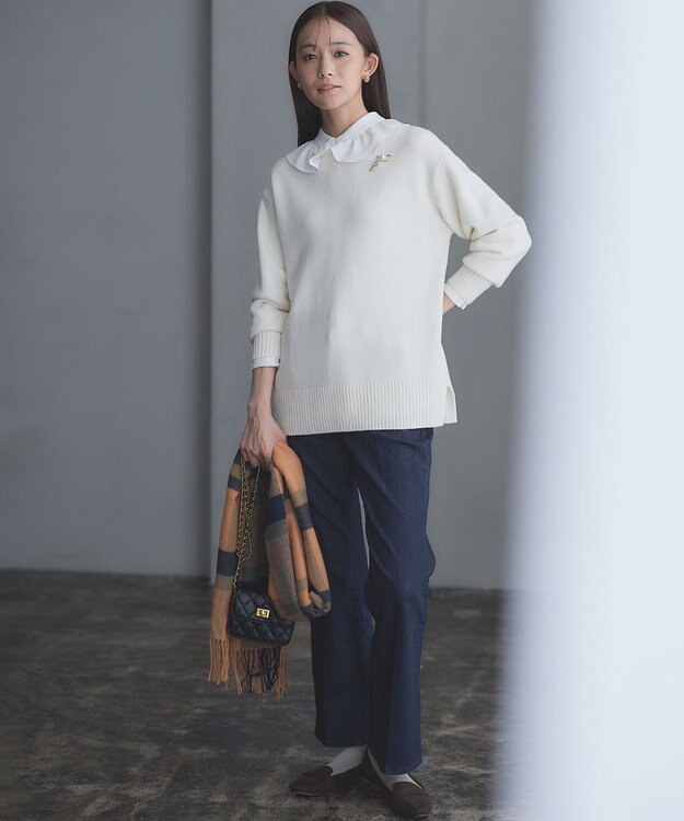 組曲 L 【23AW】DENIM フレアパンツ ネイビー系