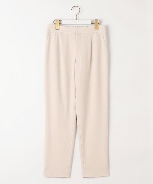 ANY SIS 【セットアップ可】セレモニーダブルクロス テーパードパンツ ライトベージュ