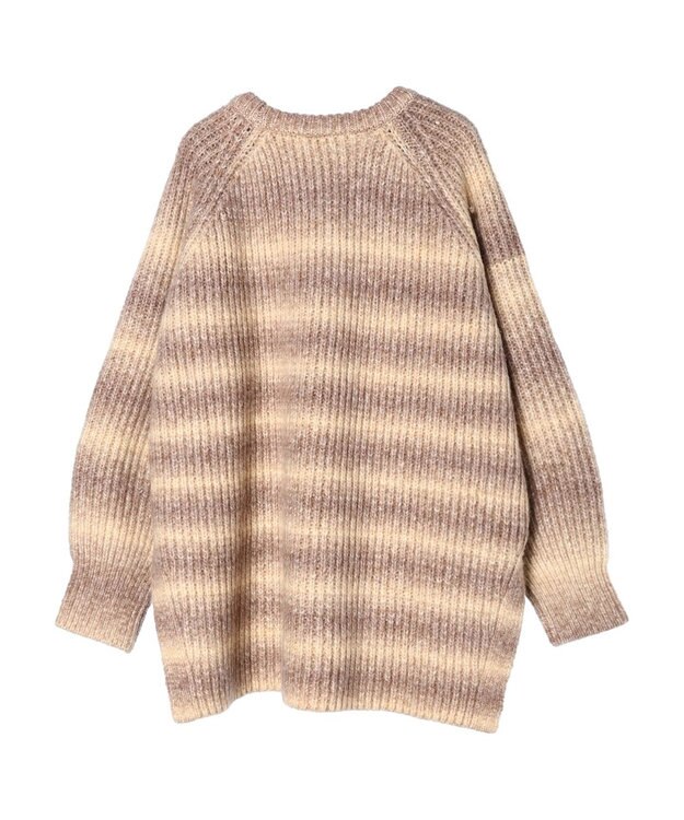 AMERICAN HOLIC グラデーションラグランニットプルオーバー Beige