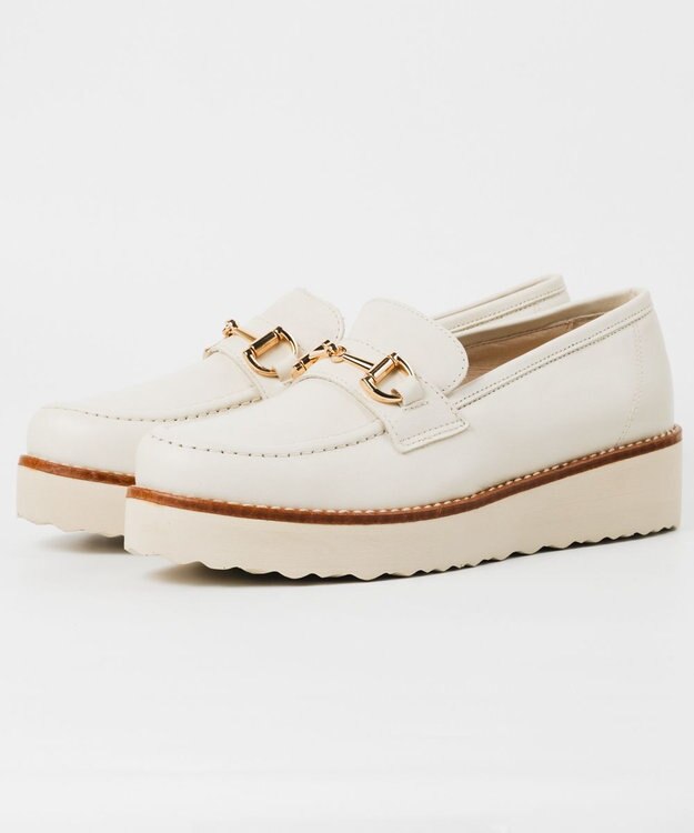 BONTRE 【BONTRE/ボントレ】厚底ビットローファー ホワイト