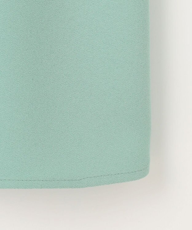 自由区 【SHIHOさんコラボ・洗える】バックサテンジョーゼット ブラウス フロスティグリーン