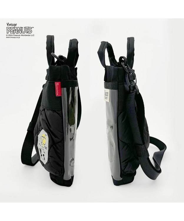 ROOTOTE 8408【スヌーピー】IP.ベビールー.パフ.ピーナッツ-9R 01：ブラック