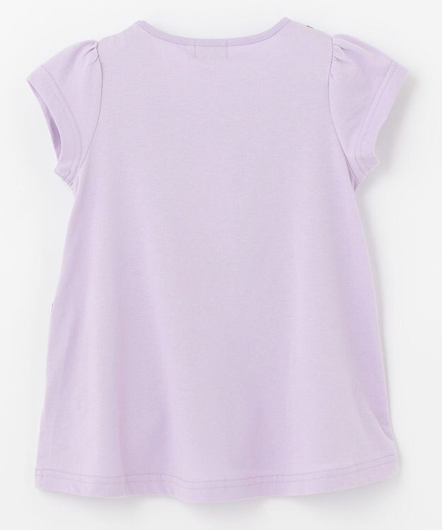 ANY KIDS アニマルポシェットTシャツ ラベンダー（ねこ）