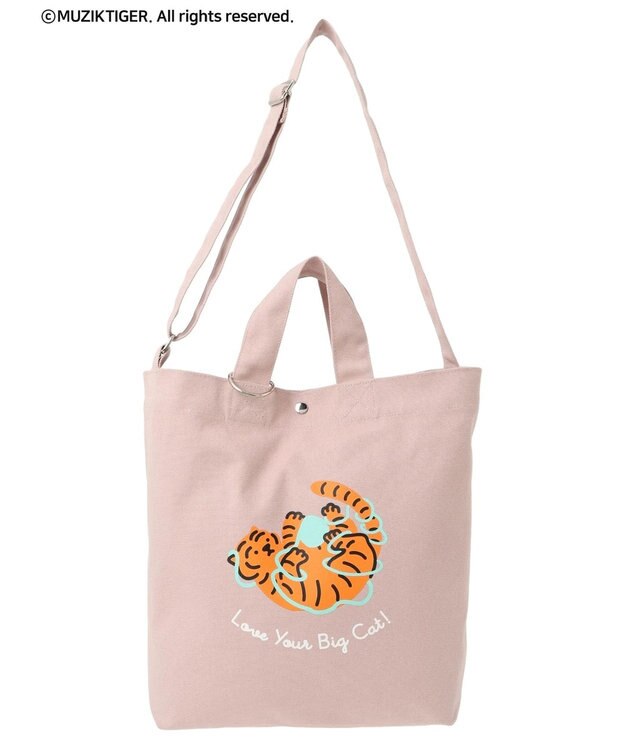 Green Parks ムジークタイガー／２ＷａｙキャンバストートＢＡＧ Pink