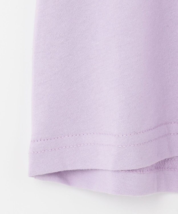 ANY KIDS アニマルポシェットTシャツ ラベンダー（ねこ）