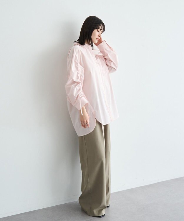 YECCA VECCA イージーケアドロストシャツ Stripe