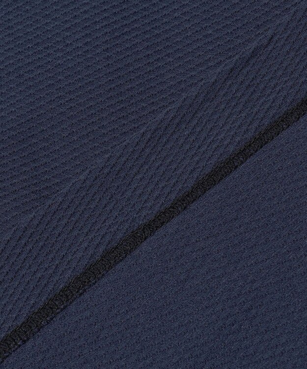 JOSEPH ABBOUD MOUNTAIN 【MADE IN JAPAN/吸水速乾】ダイヤモンドワッフル アウトドア ポロシャツ ネイビー系