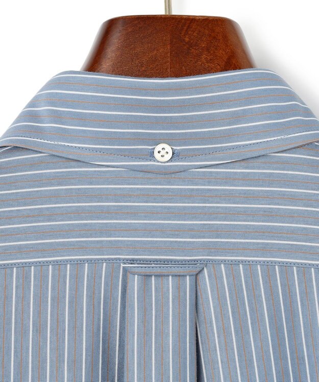 J.PRESS MEN 【KANEMASA JERSEY】ストライプボタンダウン シャツ ダルブルー系1