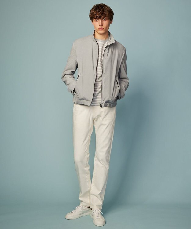 JOSEPH ABBOUD 【キングサイズ・ポケッタブル/ハイパワーストレッチ/Eco 撥水】アクティブレジャー ショート ブルゾン ライトグレー系