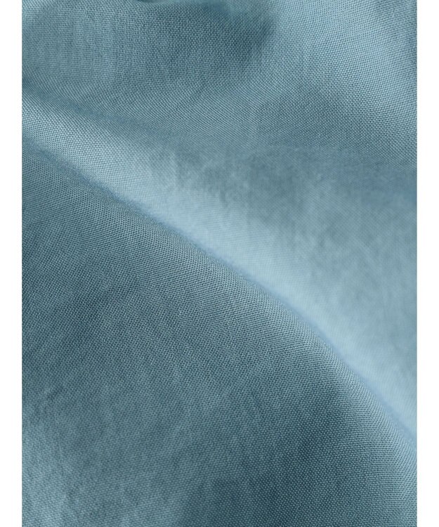 Green Parks ミディ丈ドロストシャツワンピース Blue