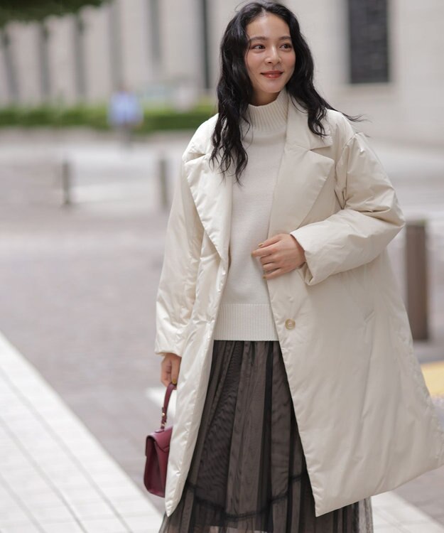 組曲 S ステッチレスライト ダウン ベージュ系