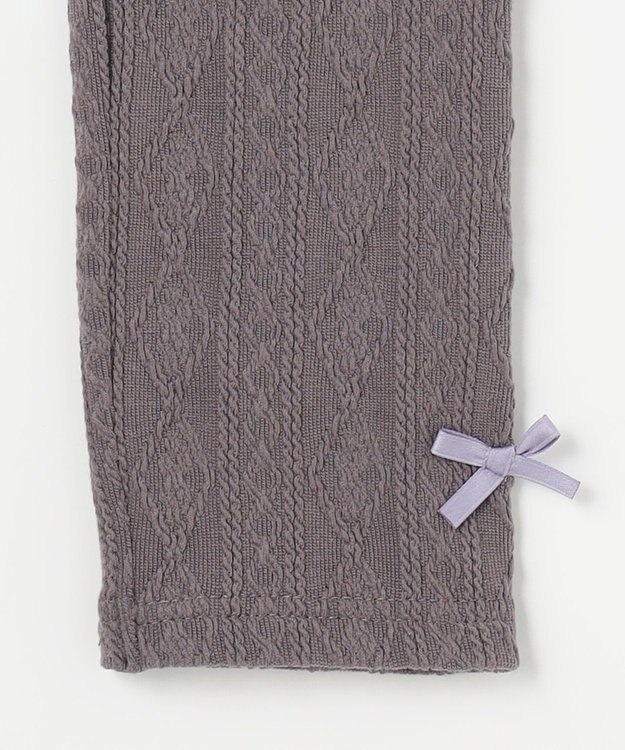 ANY KIDS ケーブル ジャガードレギンス チャコール