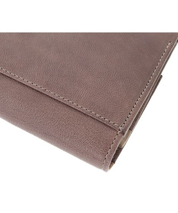 genten 【新色】フレスコ フラップ長財布 ローズグレー