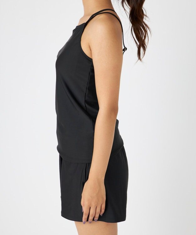 OP／FILA 【Ocean Pacific】シアートップス付き4点セット水着 ブラック