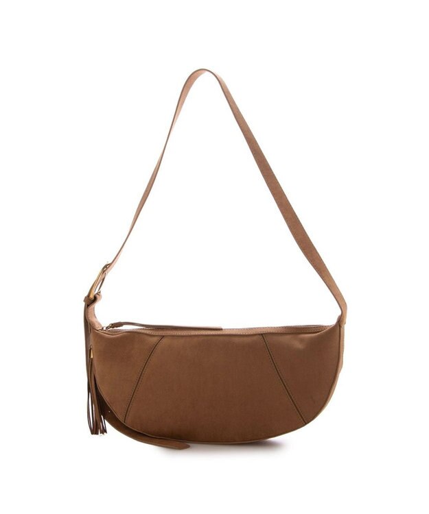 UNBILLION カシュカシュ cachecache / スエードフリンジ引手ショルダー キャメル