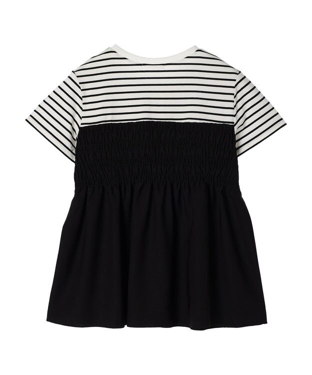 Green Parks シャーリングサテンドッキングプルオーバー Border