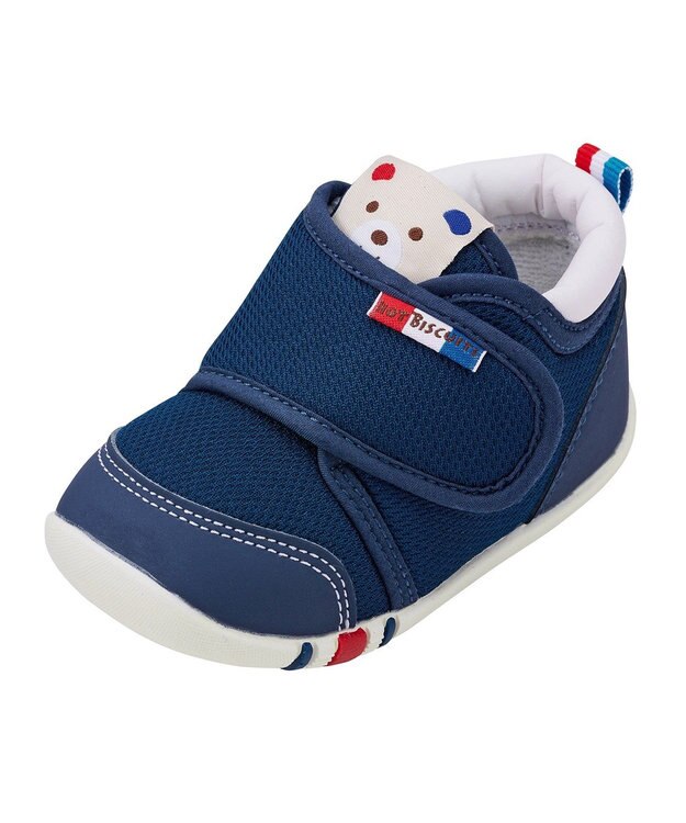 MIKI HOUSE HOT BISCUITS 【11.5-13.5cm】 ファーストベビーシューズ 紺