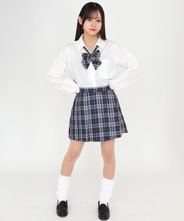 WEGO 【SCHOOLITEM】スクールプリーツスカート 柄1