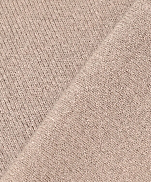 Feroux 【洗える】ファースリーブ ニットプルオーバー ベージュ系