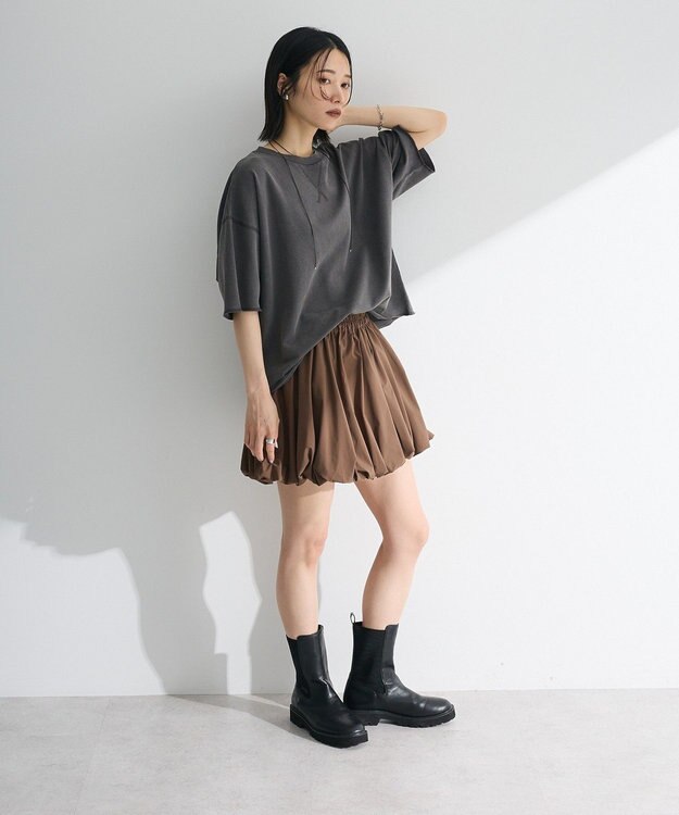 Green Parks ・ＥＬＥＮＣＡＲＥ　ＤＵＥ　バルーンミニスカート Brown