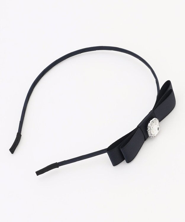 ANY KIDS リボンカチューシャ ネイビー