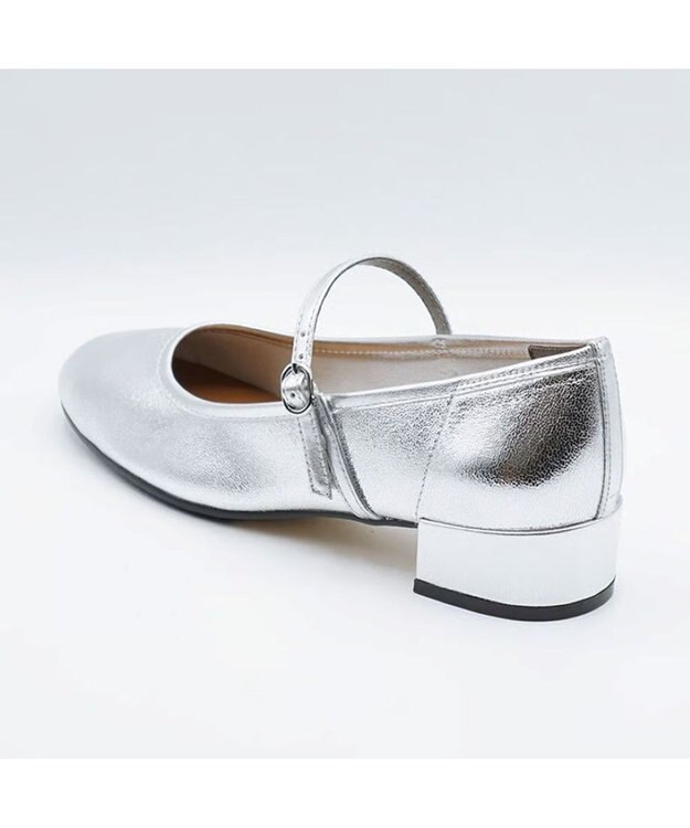 APOM 本革アンライニングメリージェーン30 シルバー