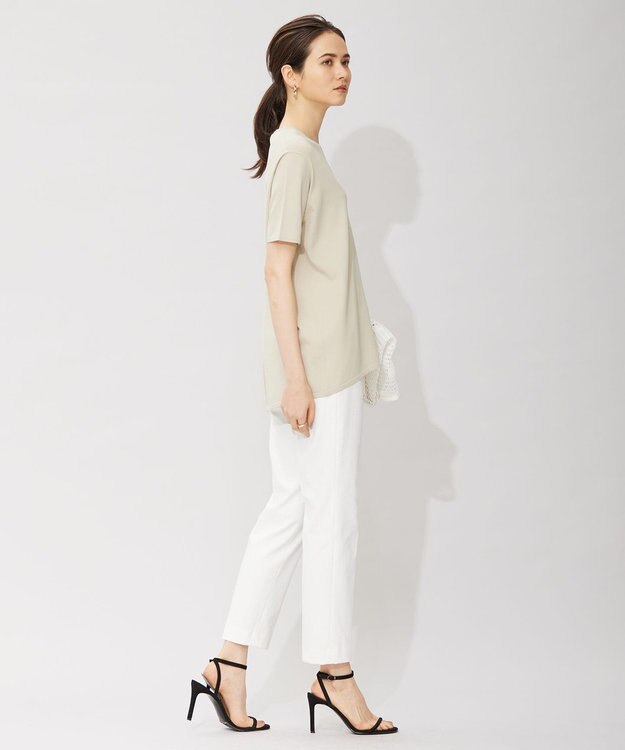 ICB 【洗える】 シェルタリングドライオックス スティックパンツ オフホワイト系