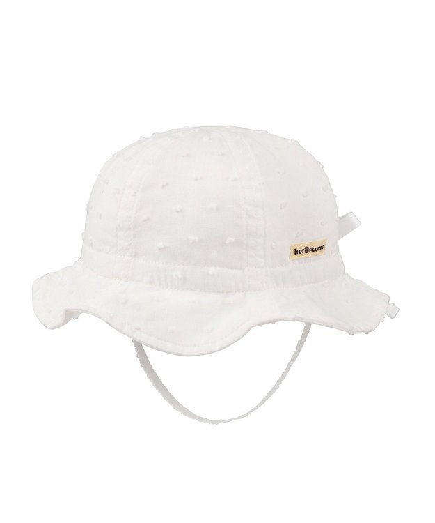 MIKI HOUSE HOT BISCUITS 【40-52cm】 チューリップハット(帽子) 白