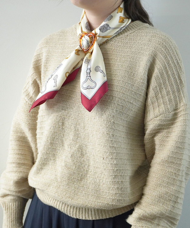 伝統横濱スカーフ】鍵 小判 シルクスカーフ / Marca | ファッション 伝統横濱スカーフ】鍵 小判 シルクスカーフ / Marca | ファッション