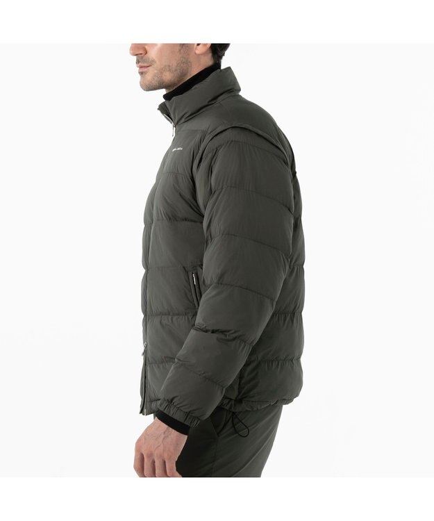 ZERO HALLIBURTON 【袖着脱可能】 2WAY中綿アウター ZHG-M5A2d 85111 カーキ