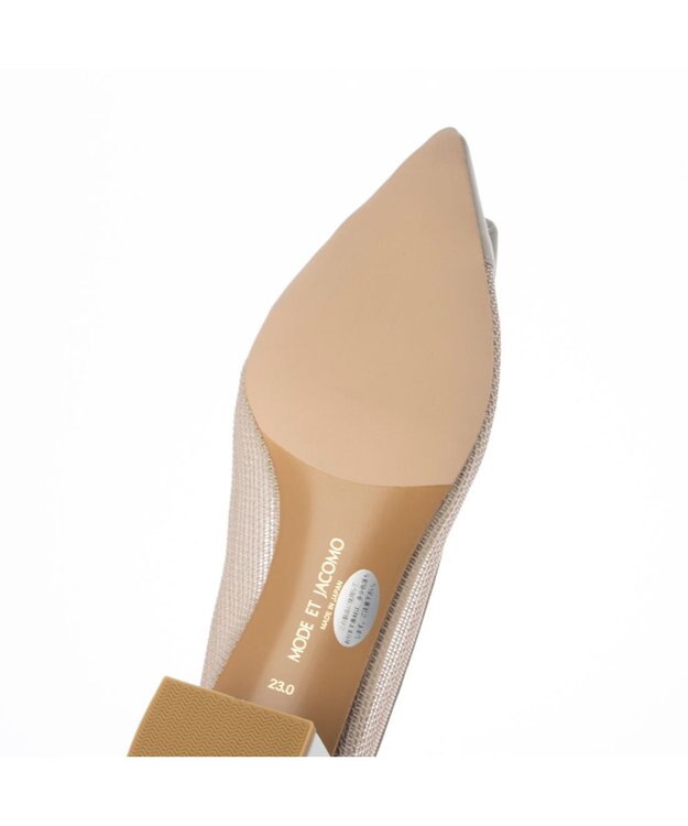 MODE ET JACOMO <MODE ET JACOMO>ポインテッドバックルデザインパンプス ライトオーク