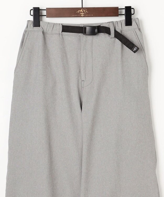 JOSEPH ABBOUD MOUNTAIN 【ストレッチ/5ポケット/ECO撥水/ソフト】ハイパワーシャンブレーピケストレッチ パンツ ライトグレー系