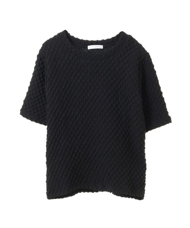 Green Parks ポコポコ５分袖プルオーバー Black