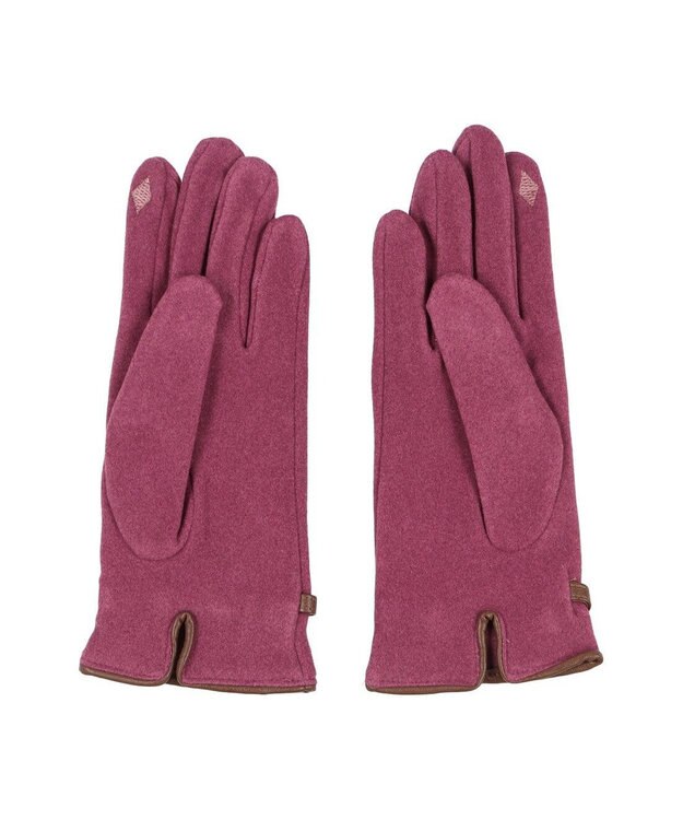 UNBILLION カシュネ cache nez / ビット金具付きジャージー手袋 ピンク