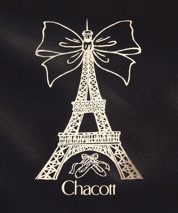 Chacott エッフェル半メッシュ巾着M ブラック