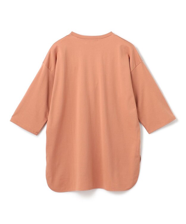 BEIGE， 【BEIGEecru/WEB限定・洗える】JERSEY STITCH / コットンオーバーサイズトップス Nude camel