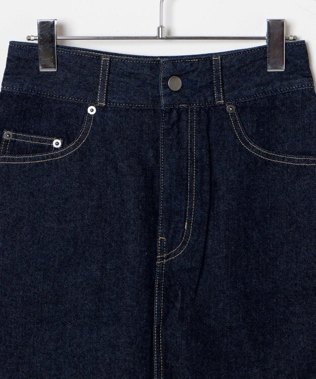 WEGO デニム台形ミニスカート デニム濃色