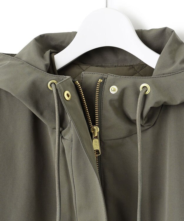 23区 L 【撥水加工/洗える】ライナー付き マルチウェイアウター カーキ系