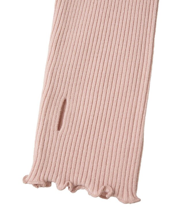 earth music&ecology ハートプレートリブニットプルオーバー Pink