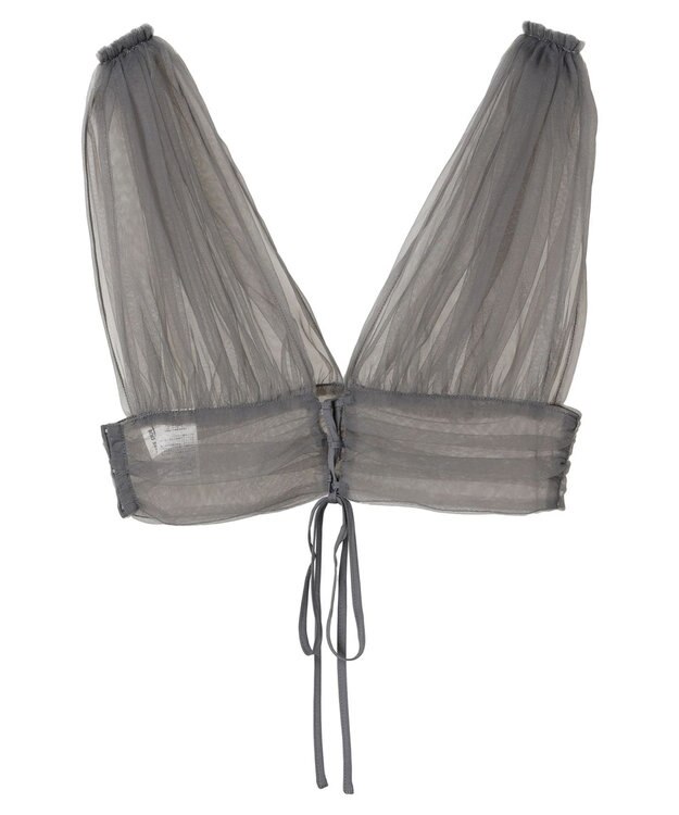 Green Parks ・ＥＬＥＮＣＡＲＥ　ＤＵＥ　バックレースアップビスチェ Charcoal Gray