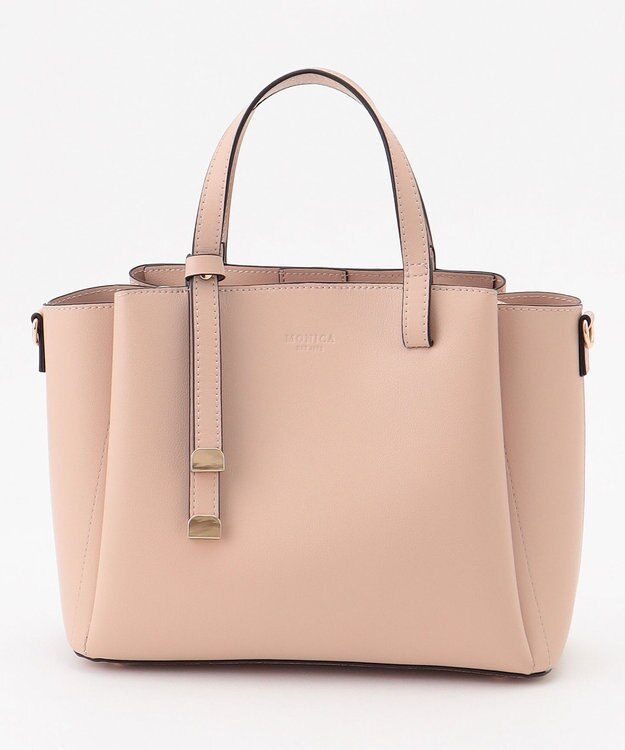 LA BAGAGERIE 【MONICA】ボウタイリボンハンドバッグ ピンク