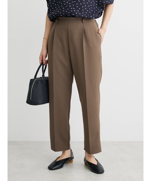 Green Parks きれいシルエットパンツ Khaki