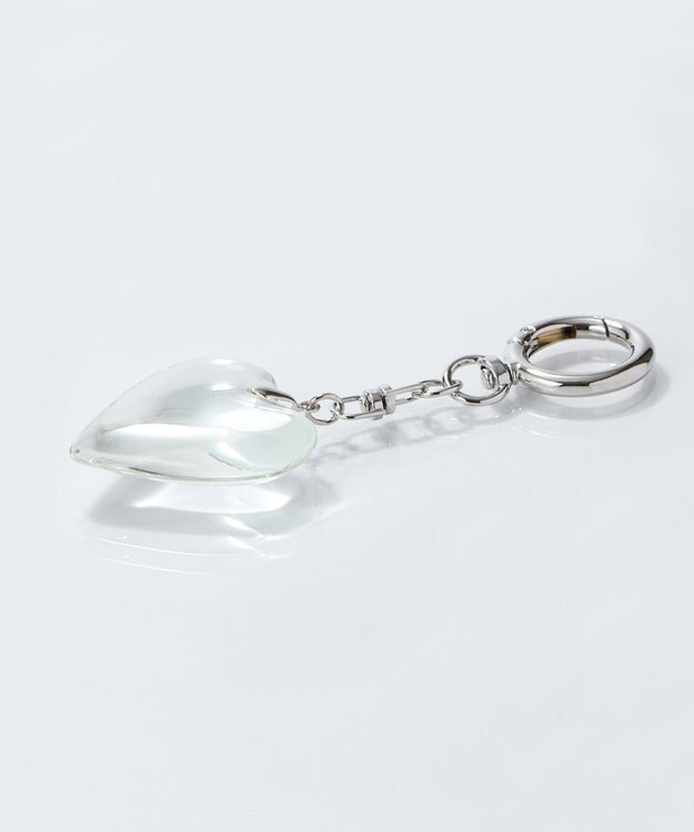 Phoebe ビッグハートバッグチャーム　クリア クリア