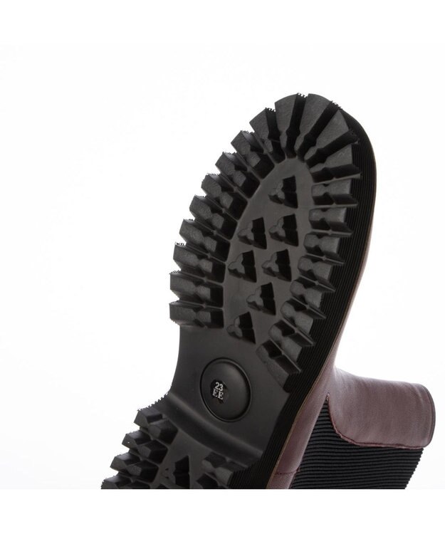 ing <ing>【軽量】タンクソールサイドゴアブーツ ワイン